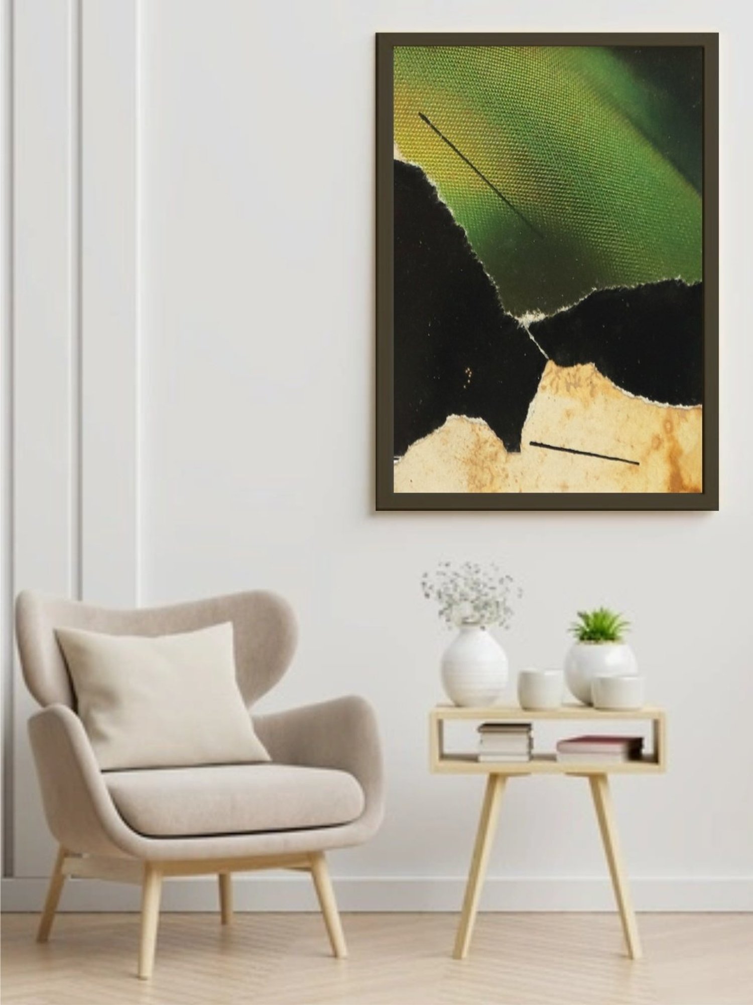 The Art House Abstract Multicolor Canvas Painting