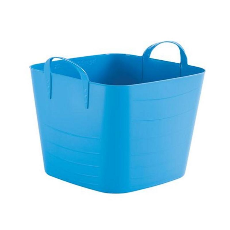 Life Story Tub Basket 6.6 Gallon Plastic Storage Tote Bin with Handles (6 Pack)