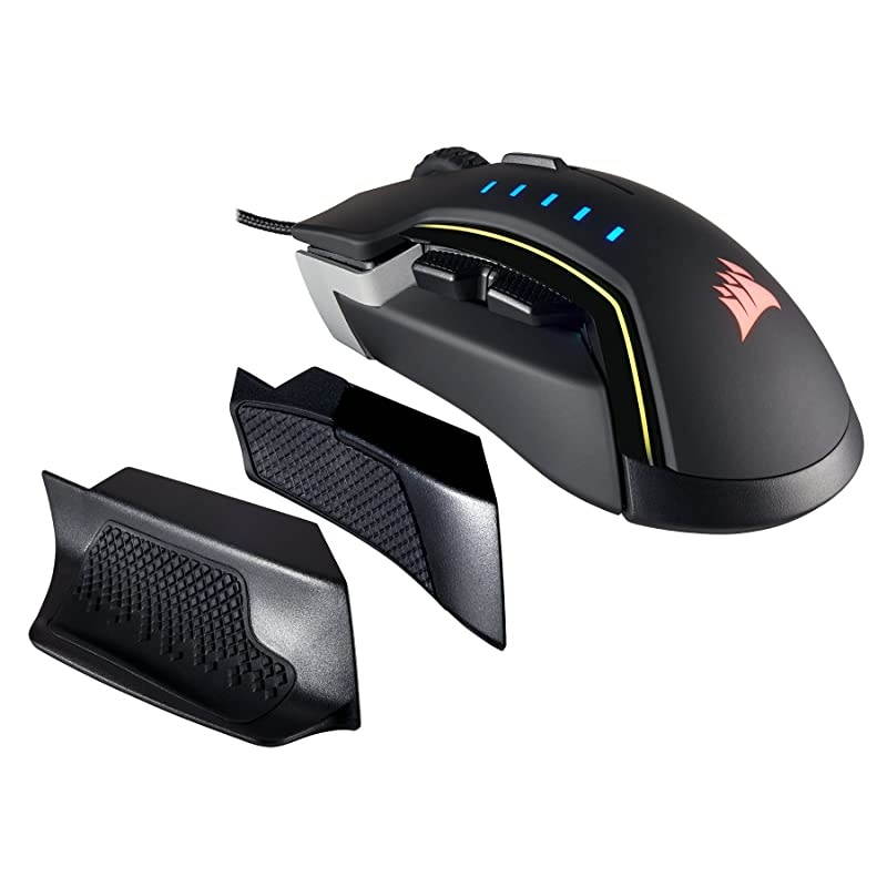Glaive RGB Gaming Mouse Comfortable amp Ergonomic Interchangeable Grips 16000 DPI Optical Sensor Aluminum