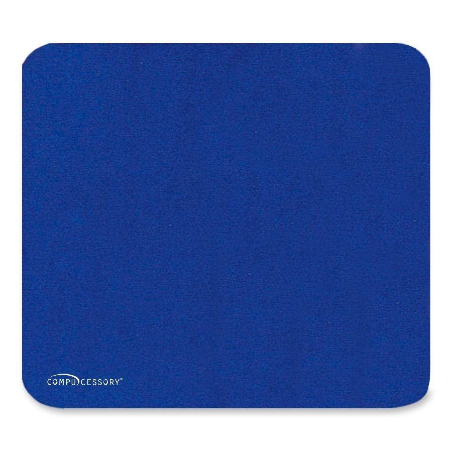 Compucessory Economy Mouse Pad Nonskid Rubber Base 9-1/2"x8-1/2" Blue 23605