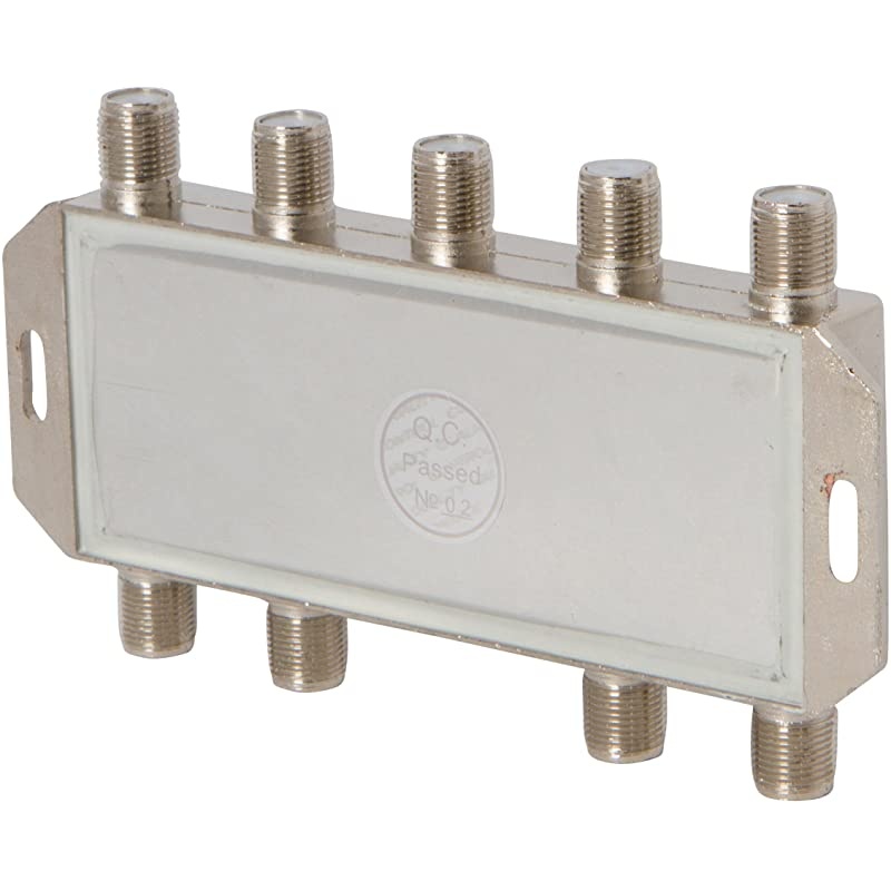 8-Way Coax Cable Splitter Bi-Directional MoCA 5-2300MHz