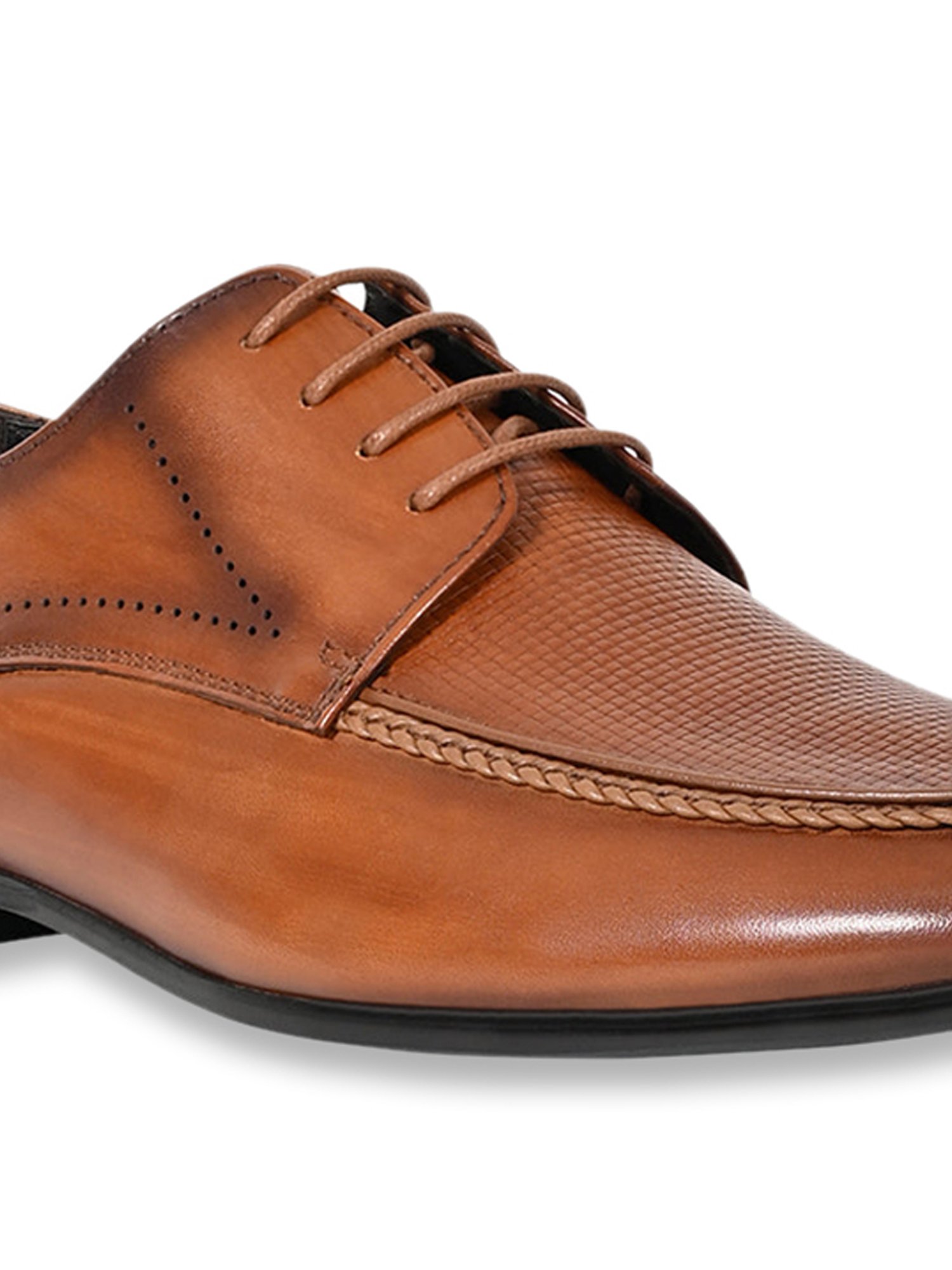 Cobblerz Men's Tan Derby Shoes