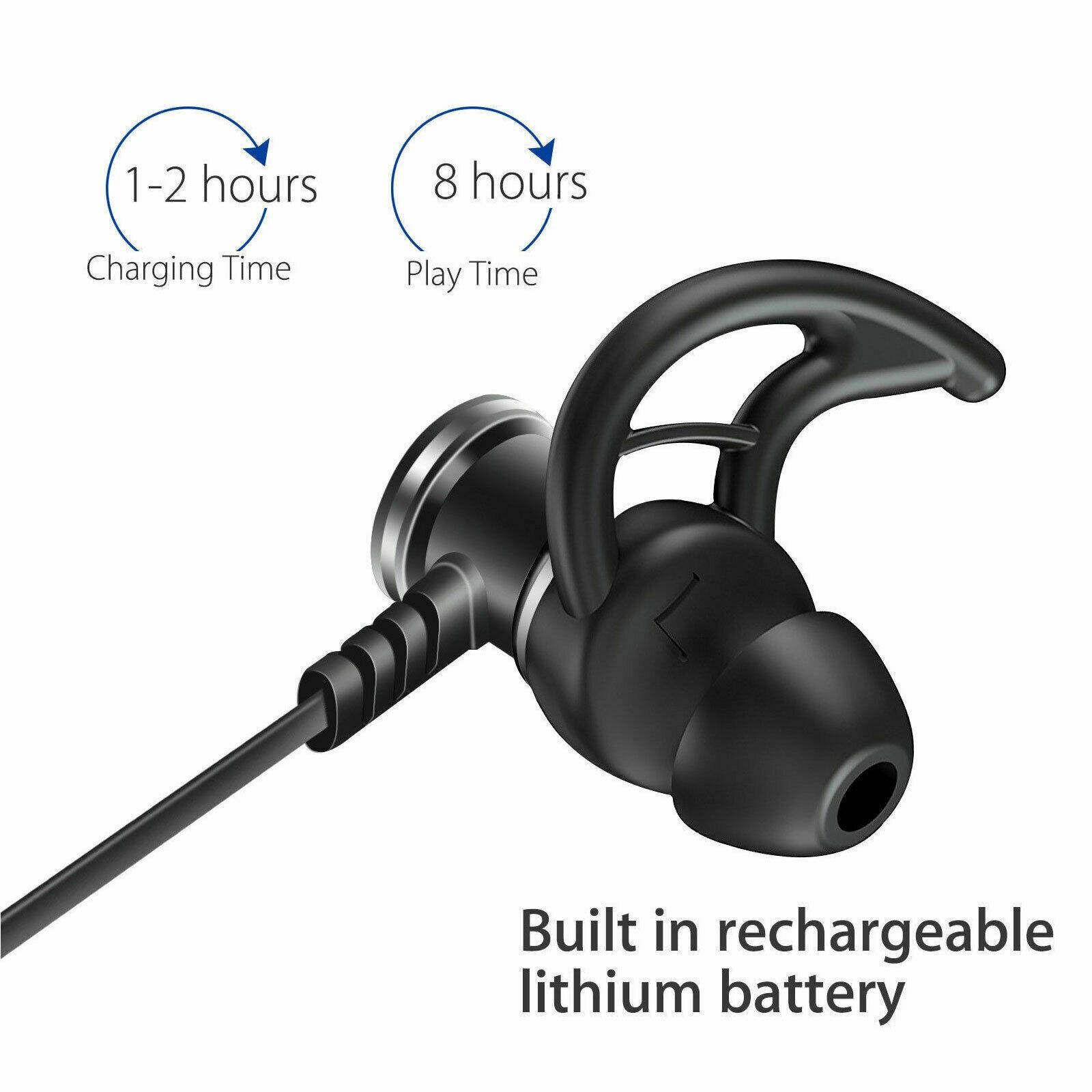 Bluetooth Headset Wireless Sport Stereo Headphones Earphone Earbuds With Mic USA