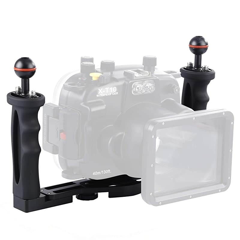 Underwater Video Light Stabilizer Tray, Lightweight Aluminium Tray for GoPro OSMO and Any Other Camera with 1/4 inch Screw Hole