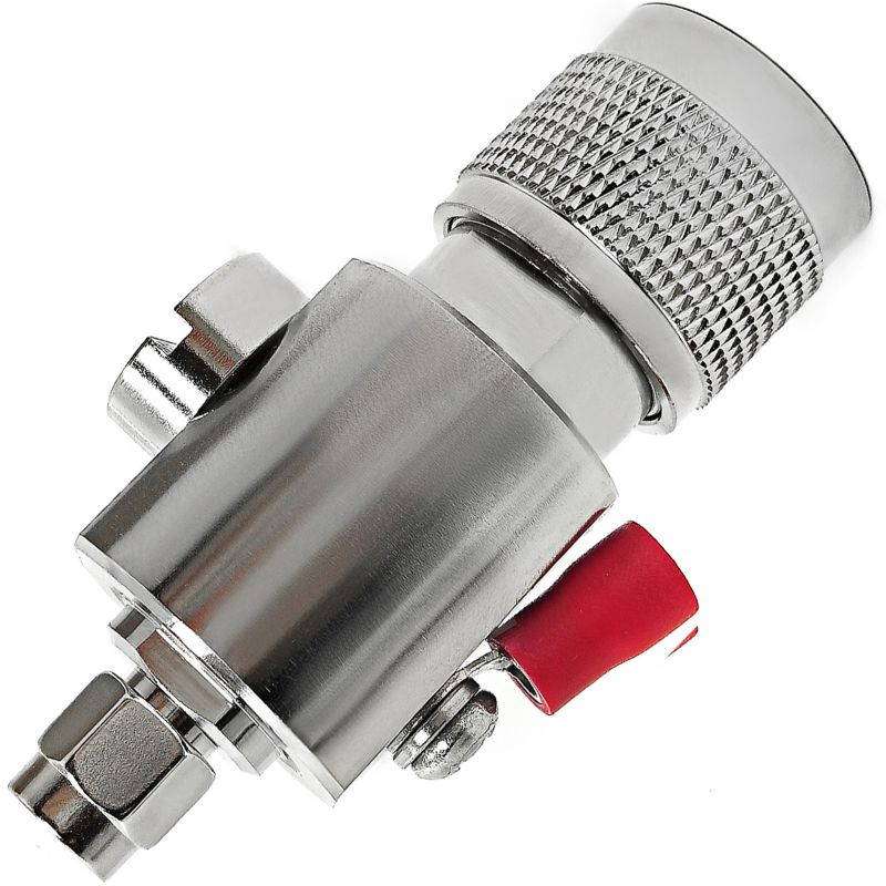 N-Male to RP-SMA Male Adapter Width Surge Protector 0-6GHz WiFi Antenna Coaxial Cable RF Converter -Wireless Network Connector -Lightning Protection Arrestor -Coax Suppressor -Tupavco TP1601