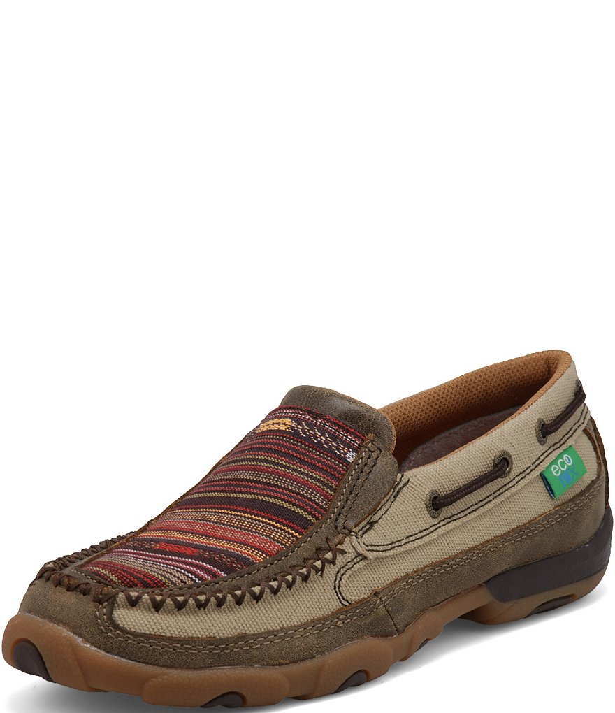 Twisted X Women's ecoTWX&reg; Multi Stripe Slip-On Driving Moccasins