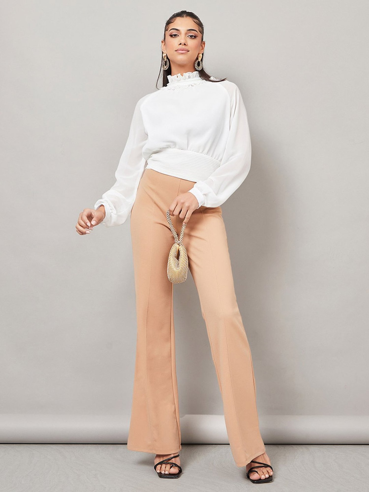 Styli White Regular Fit Top