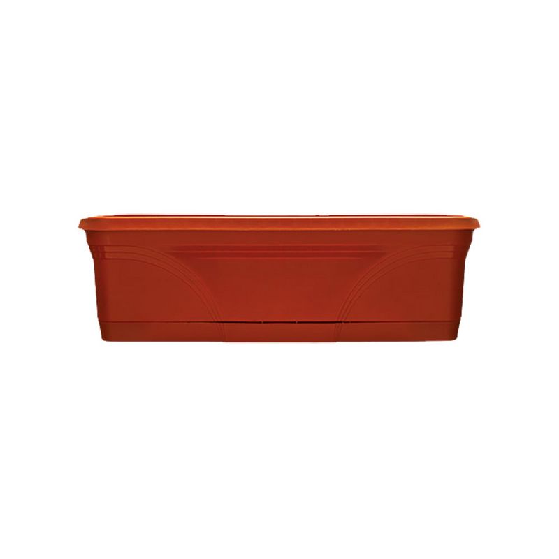 Southern Patio 36 In Medallion Hanging Windowsill Garden Box Planter, Terracotta