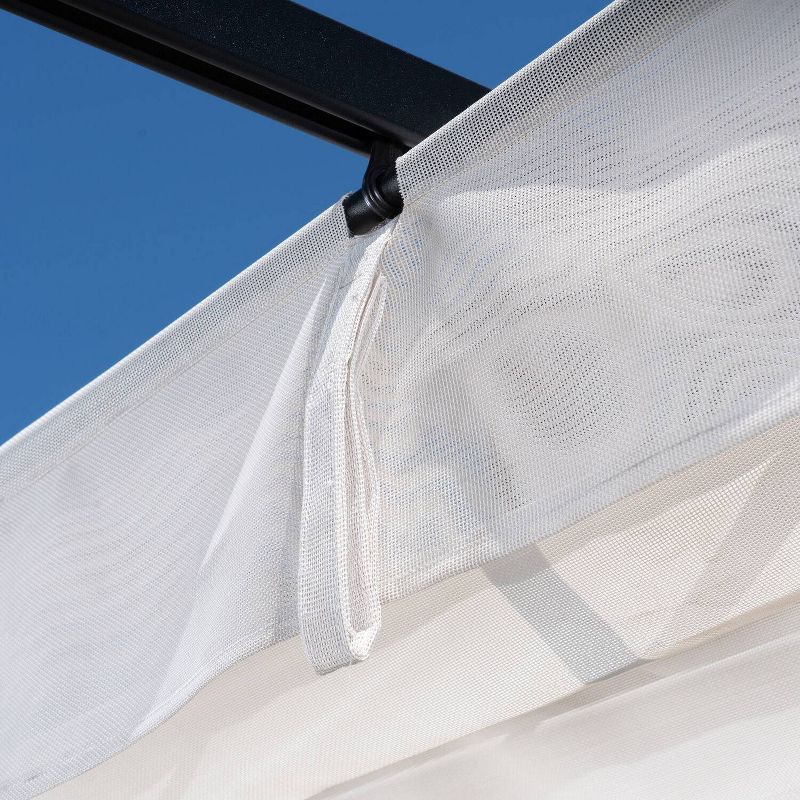 8.5' Elysium Attached Louvered Pergola - Vita