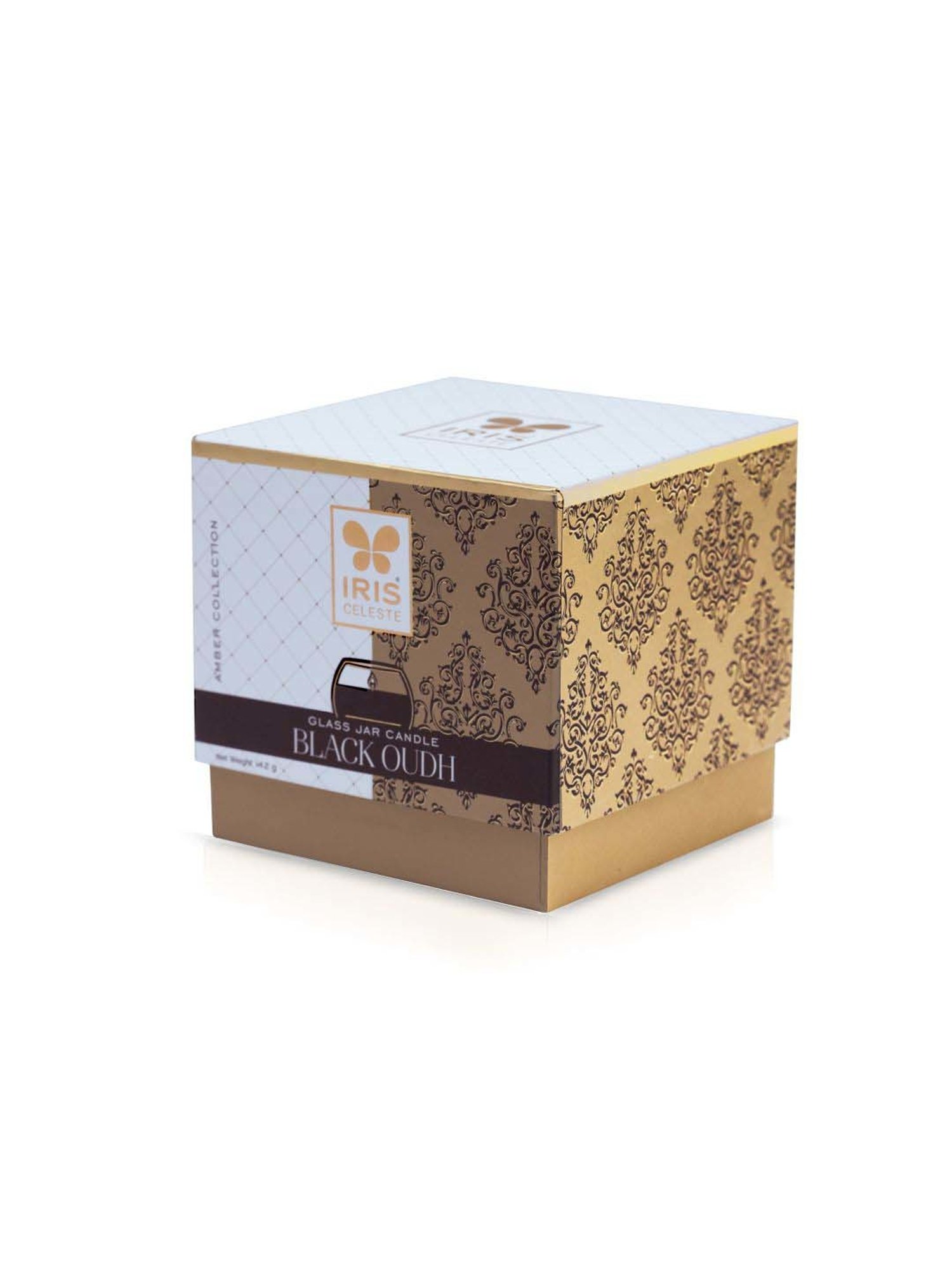 IRIS Amber Collection Orange Celeste Matka Black Oudh Fragrance Candle