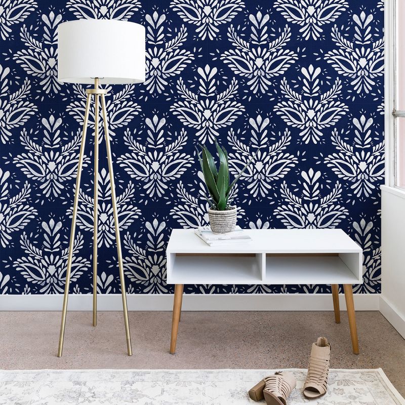 2"x4" Marta Barragan Camarasa Pattern Indigo Wallpaper Blue - Deny Designs
