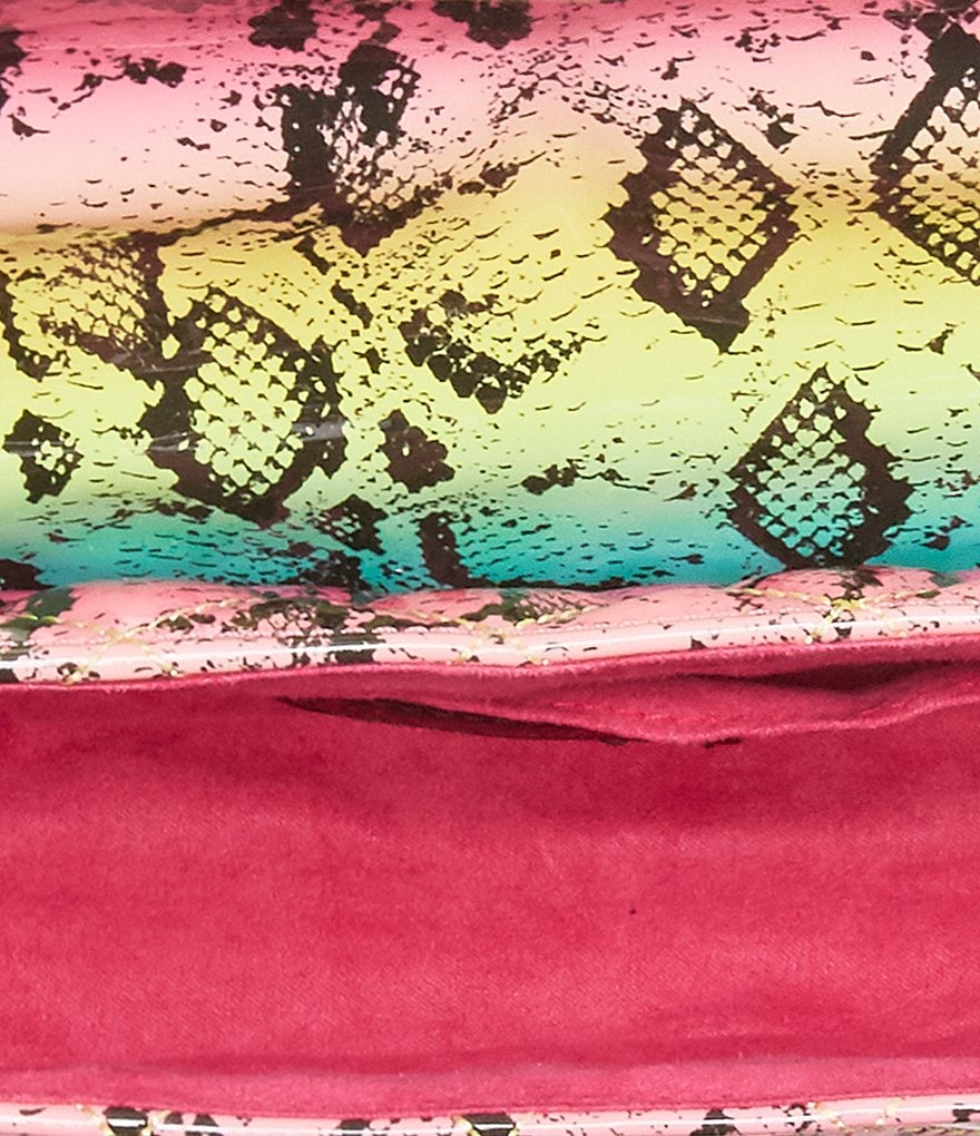 Betsey Johnson Chain Rainbow Crossbody Bag