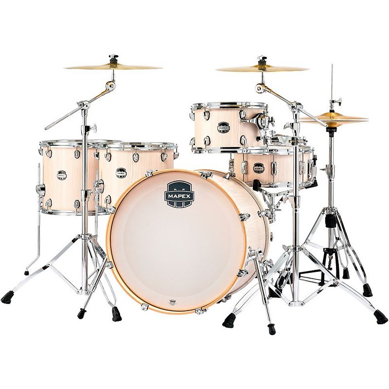 Mapex Mars Series 5-Piece Crossover Shell Pack with 22" Bass Drum Bonewood Chrome