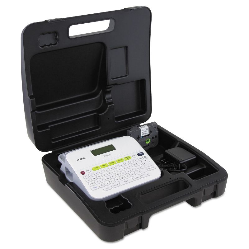 Brother P-Touch PT-D400VP Versatile Label Maker with AC Adapter and Carrying Case White PTD400VP