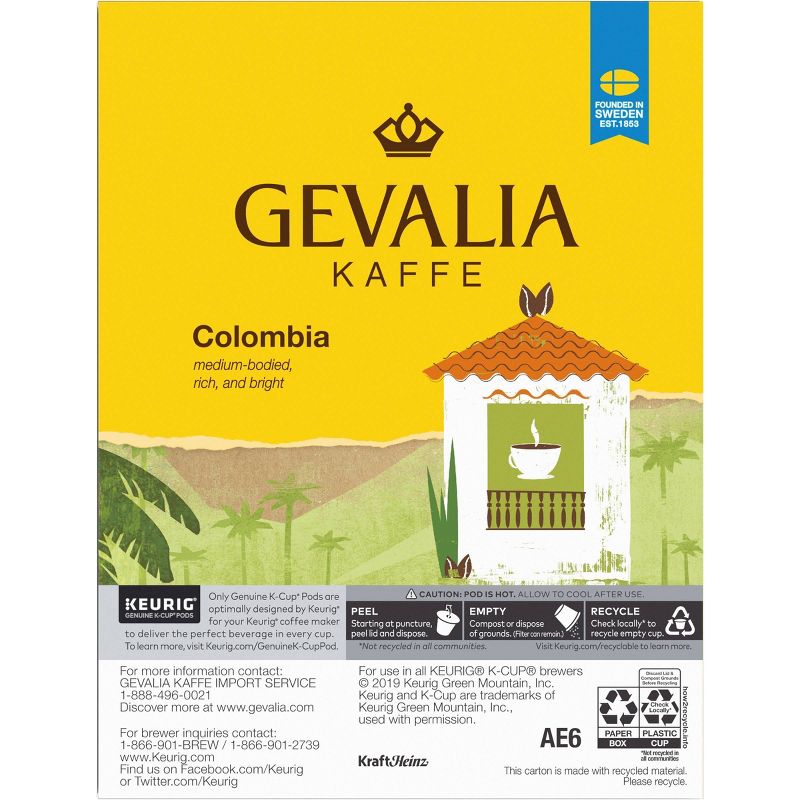 Gevalia Colombia Medium Roast Coffee Pods - 24ct