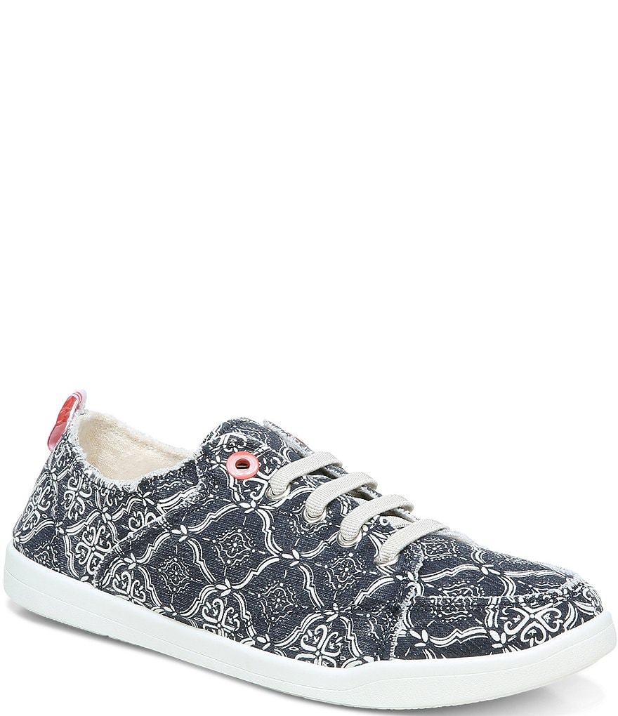 Vionic Pismo Mosaic Print Washable Lace-Up Sneakers