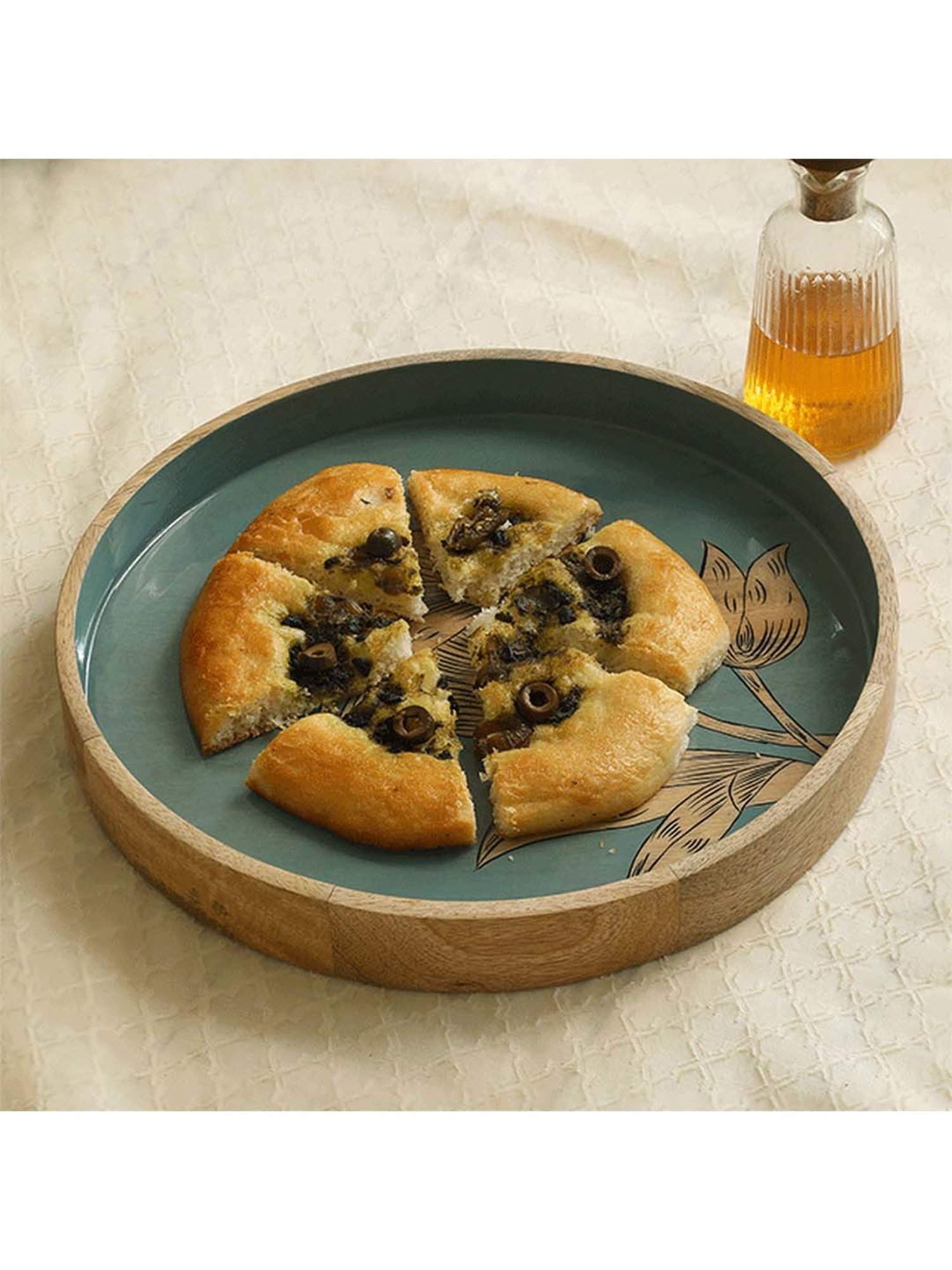 Gibson Home 18" x 24" Ceramic Gracious Rectangular Serving Platter