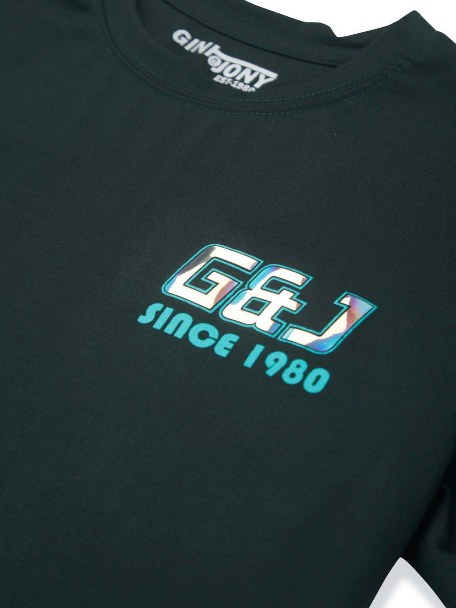 Gini & Jony Kids Green Cotton Printed T-Shirt