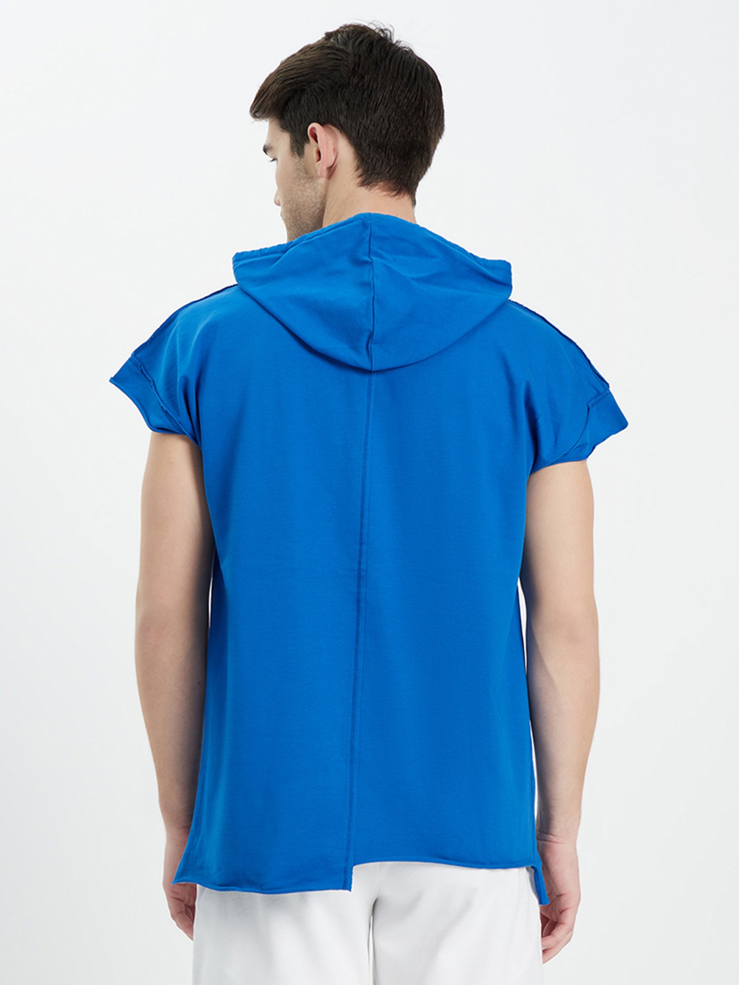 EDRIO Blue Hooded T-Shirt