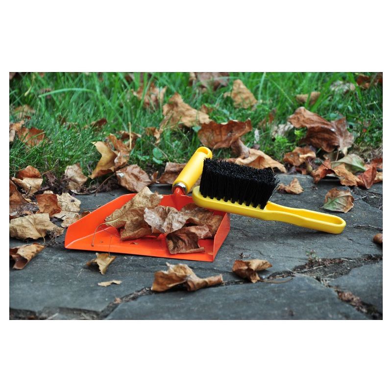 Kids Dustpan and Brush - Orange - Justforkids
