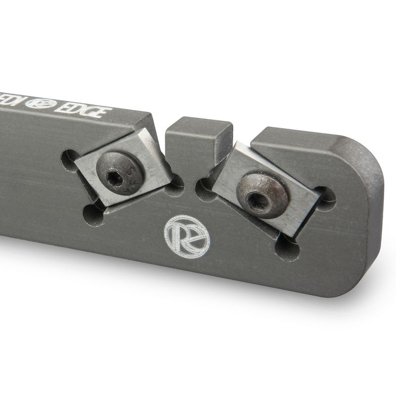 Redi-Edge Single Edge Knife Sharpener, Sharpens Single Bevel Blades, Includes Fishing Hook Sharpener, RESE