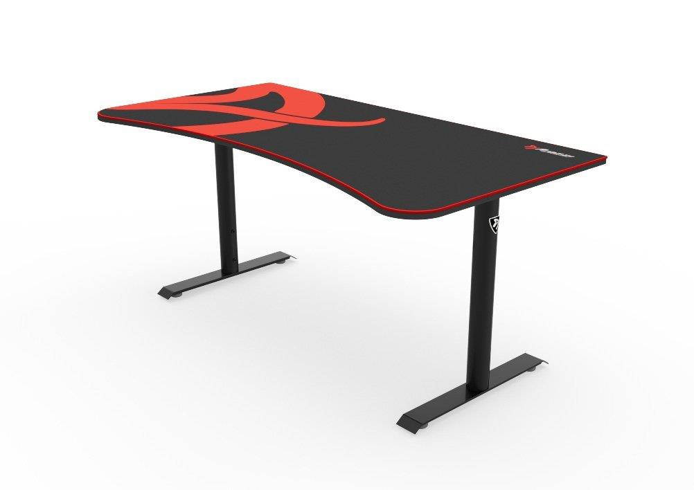 Arozzi Arena Heavy Duty Rectangular Gaming Desk and Mouse Pad Black