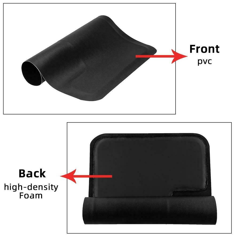 Thick Salon Floor Black Barber Shop Beauty Comfort Mat Rectangle Square Slot