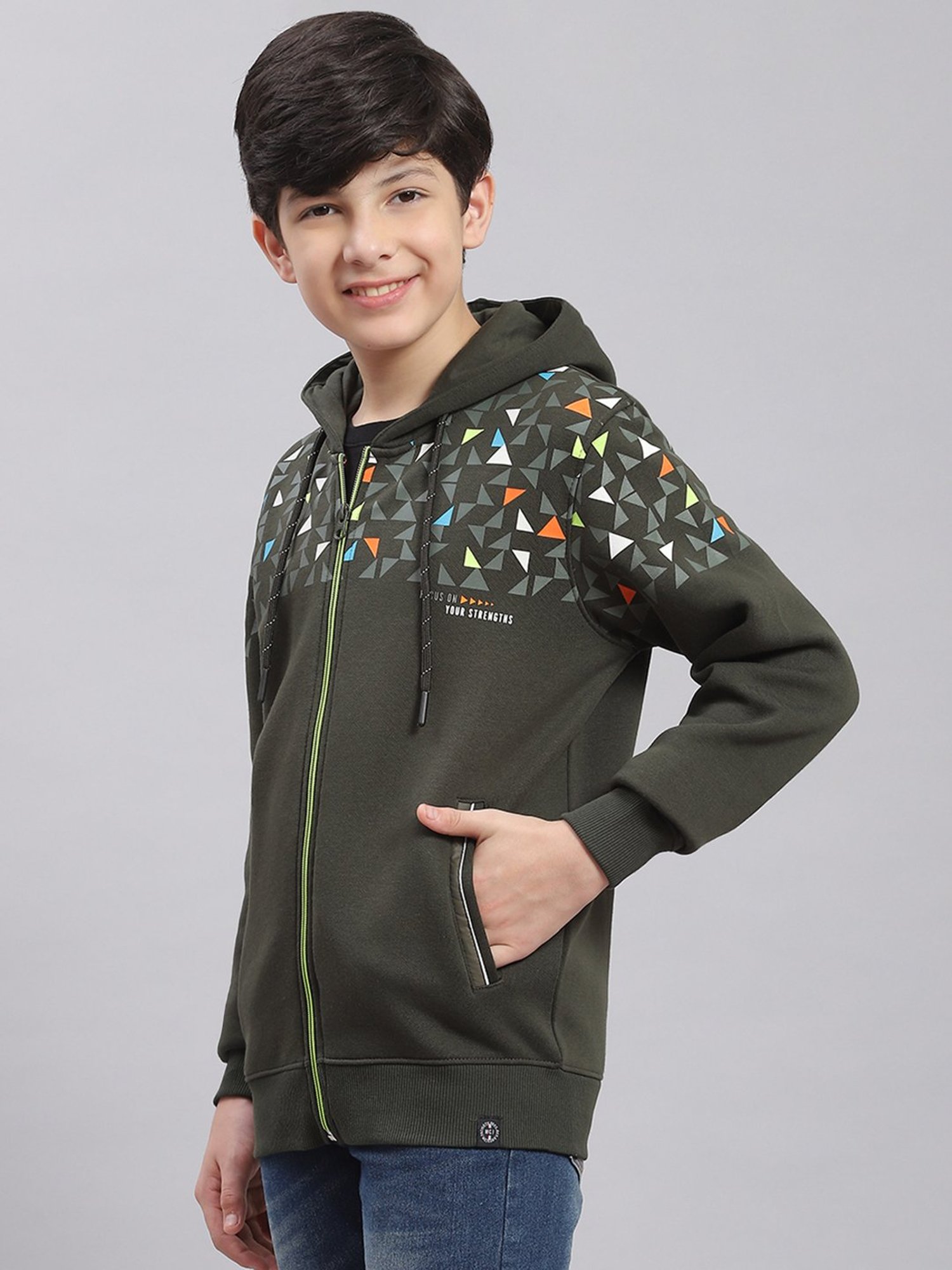 Mothercare Kids Navy Embellished Full Sleeves Sweatshirt