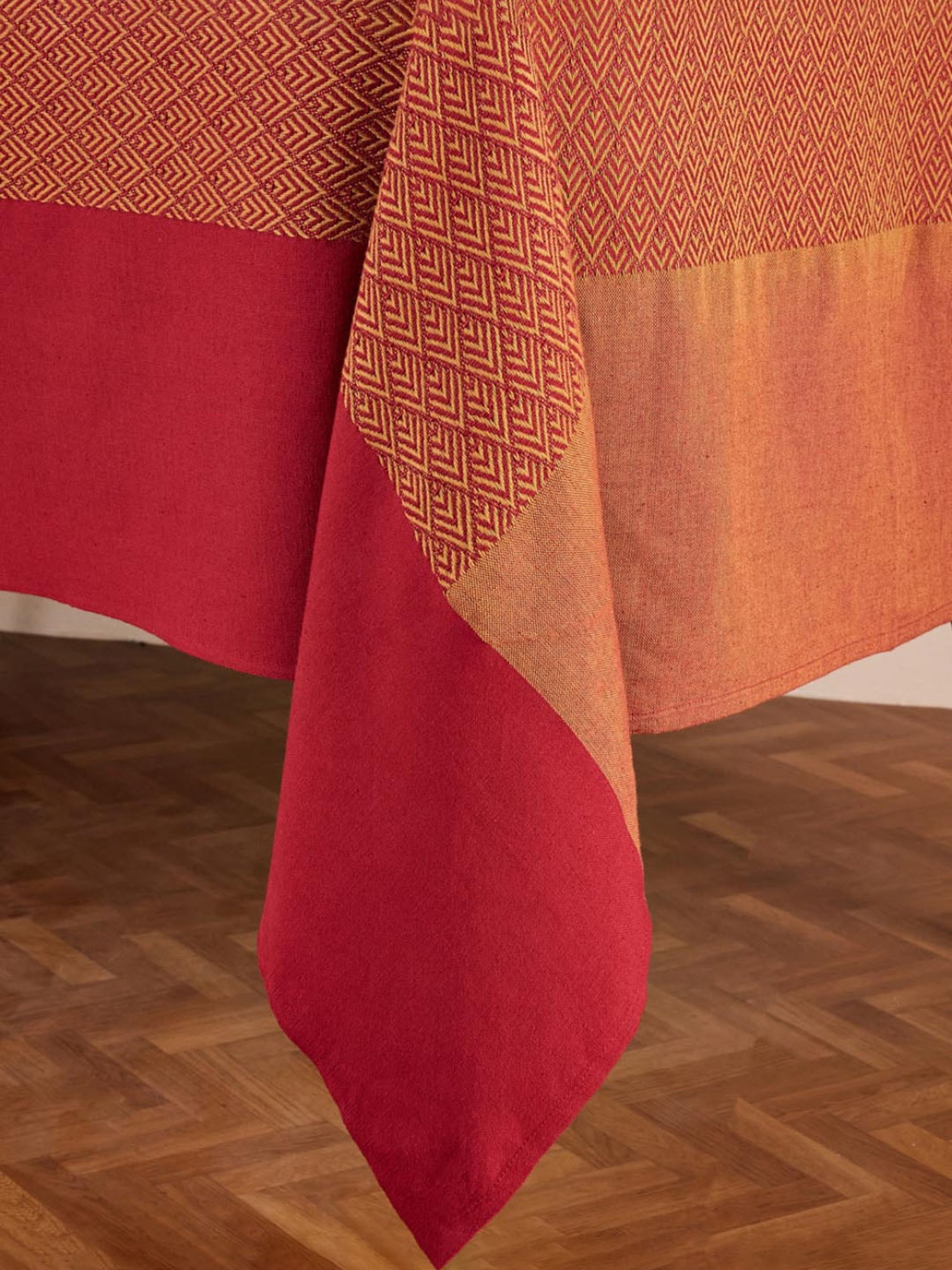 Romee Beige Cotton Checks Table Linen Sets