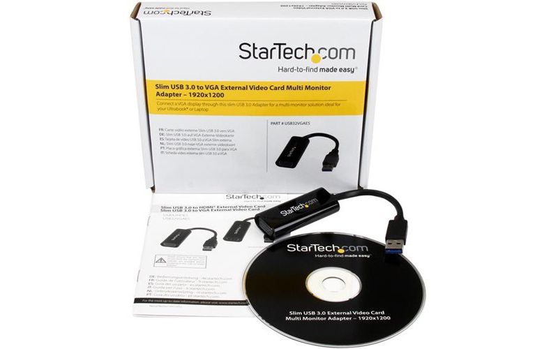 StarTech.com Slim USB 3.0 to VGA External Video Card Multi Monitor Adapter - 1920x1200 / 1080p