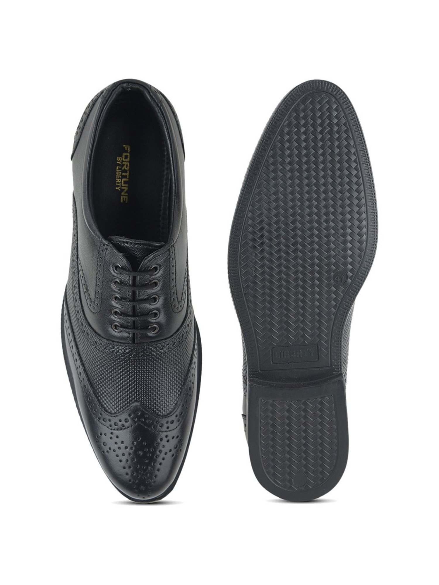 Fortune by Liberty Men's HOL-125E Black Brogue Shoes