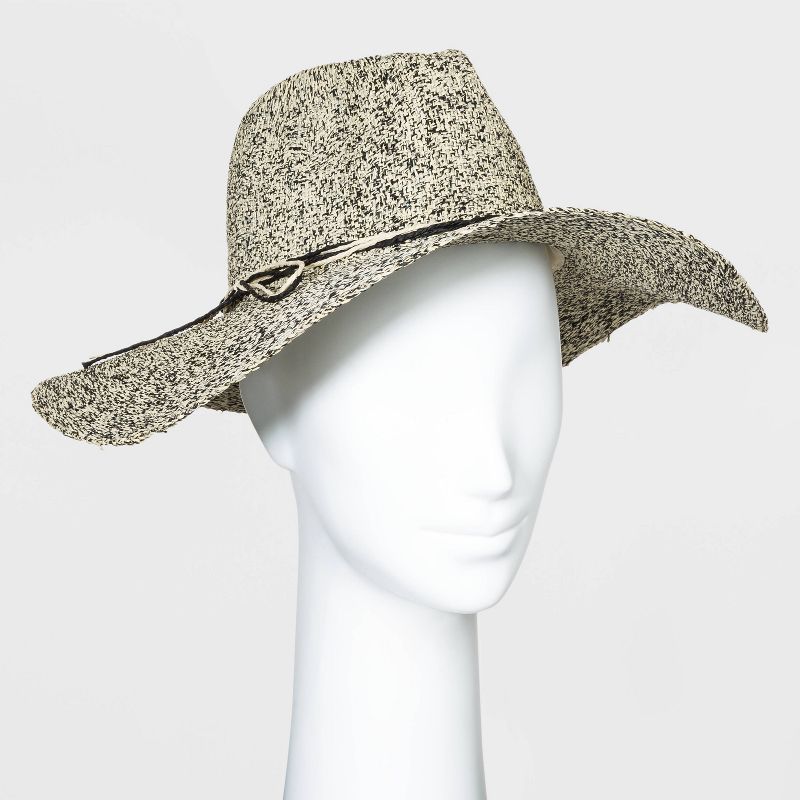 Women's Straw Wide Brim Fedora Hats - Universal Thread™ One Size