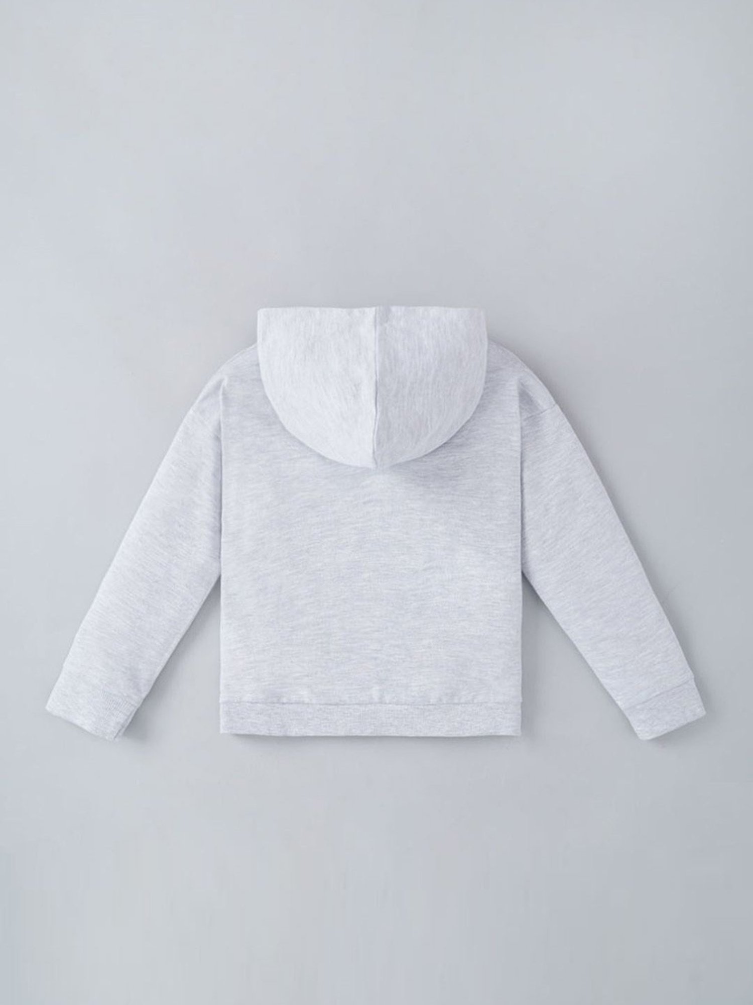 KIDS ONLY Blue Cotton Embroidered Full Sleeves Sweatshirt