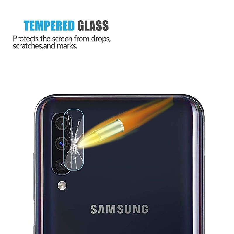 4 Pack  Compatible Galaxy A70 Camera Lens Protector Ultra Thin 02mm 9H Hard Tempered Glass Camera Lens Protector For Samsung Galaxy A70 AntiScratchDustproofHigh Transmittance