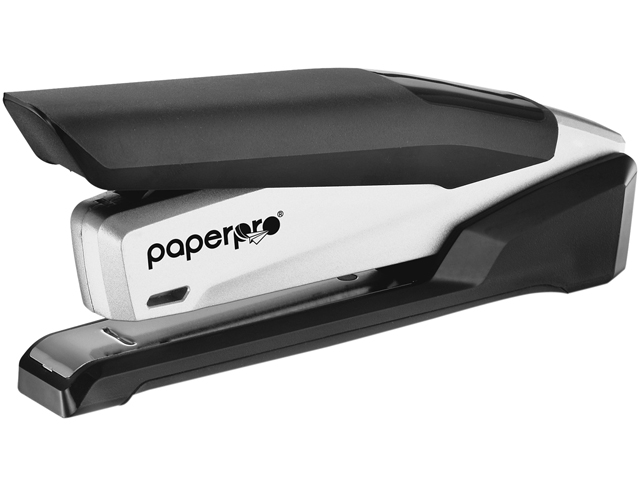 PaperPro 1118 inPOWER+ 28 Premium Desktop Stapler 28 Sheets Capacity - 210 Staple Capacity - Full Strip - 1/4" Staple Size - Blue, Silver