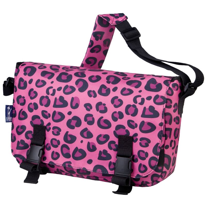 Pink Leopard 15 Inch x 10 Inch Messenger Bag