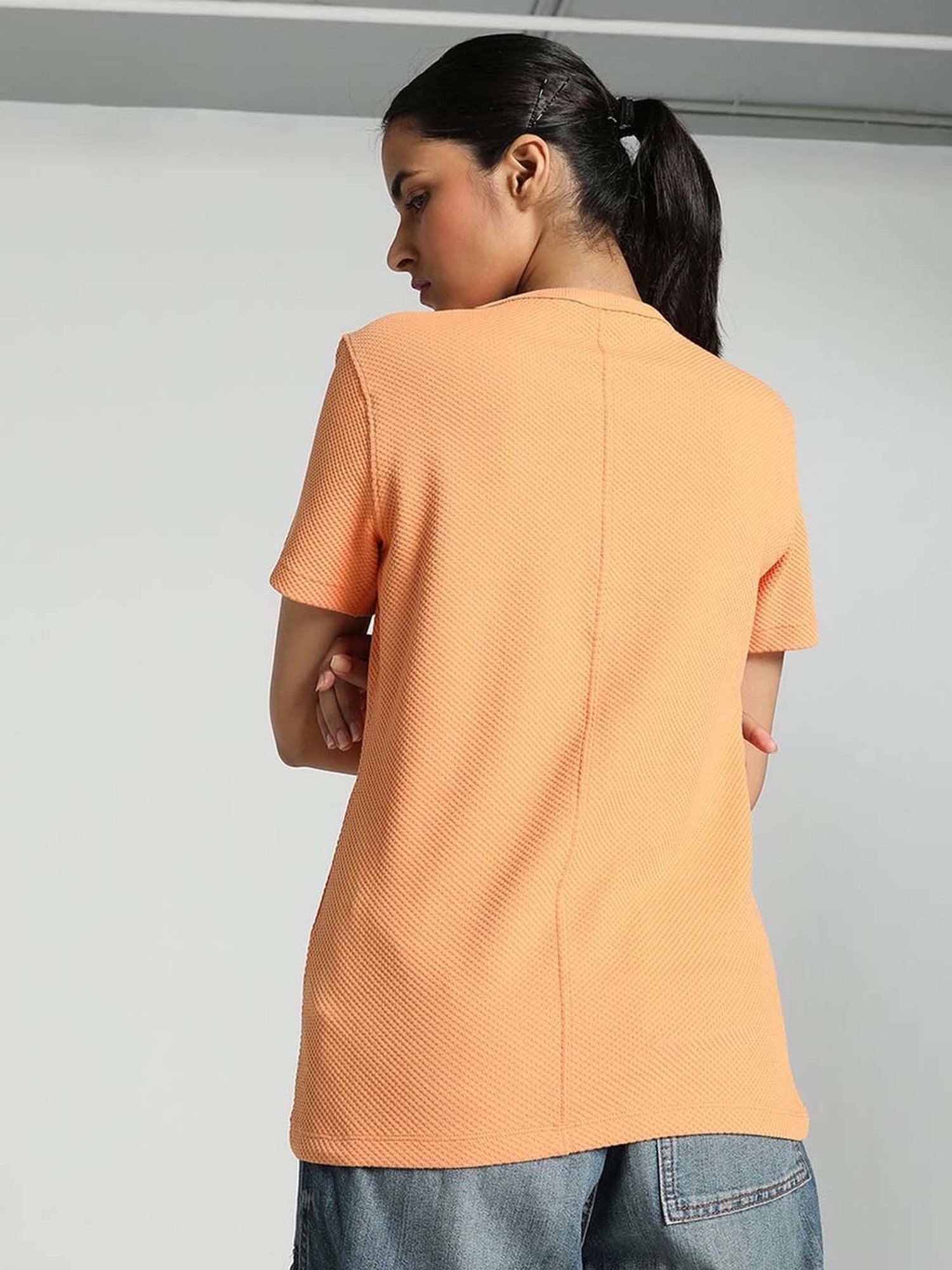 Puma Peach Self Pattern T-Shirt