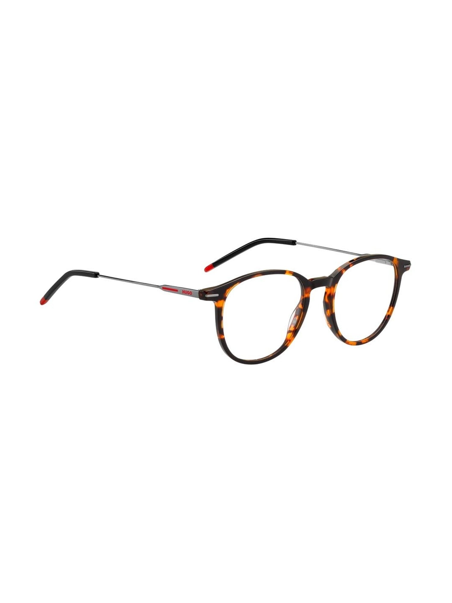 HUGO Brown Oval Eye Frames for Men