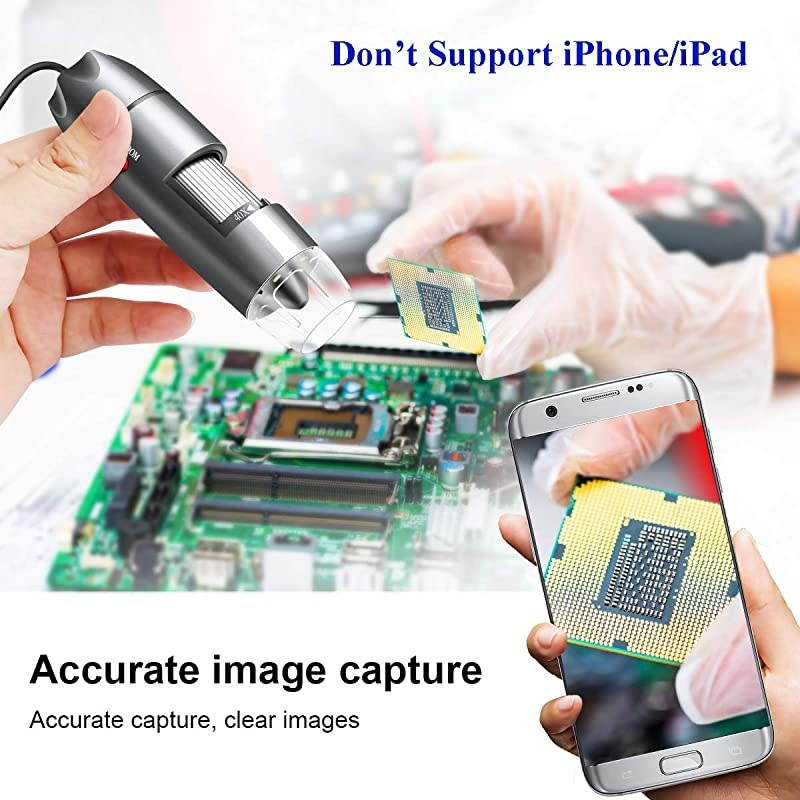 USB Microscope Camera 40X to 1000X  Digital Microscope with Metal Stand amp Carrying Case Compatible with Android Windows 7 8 10 Linux Mac Portable Microscope Camera USB Microscope