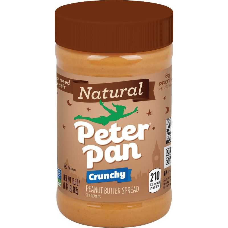 Peter Pan Natural Crunchy Peanut Butter - 16.3oz