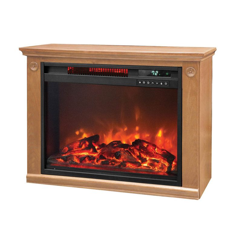 Lifesmart 3 Element Quartz Infrared Electric Portable Fireplace Heaters (Pair)