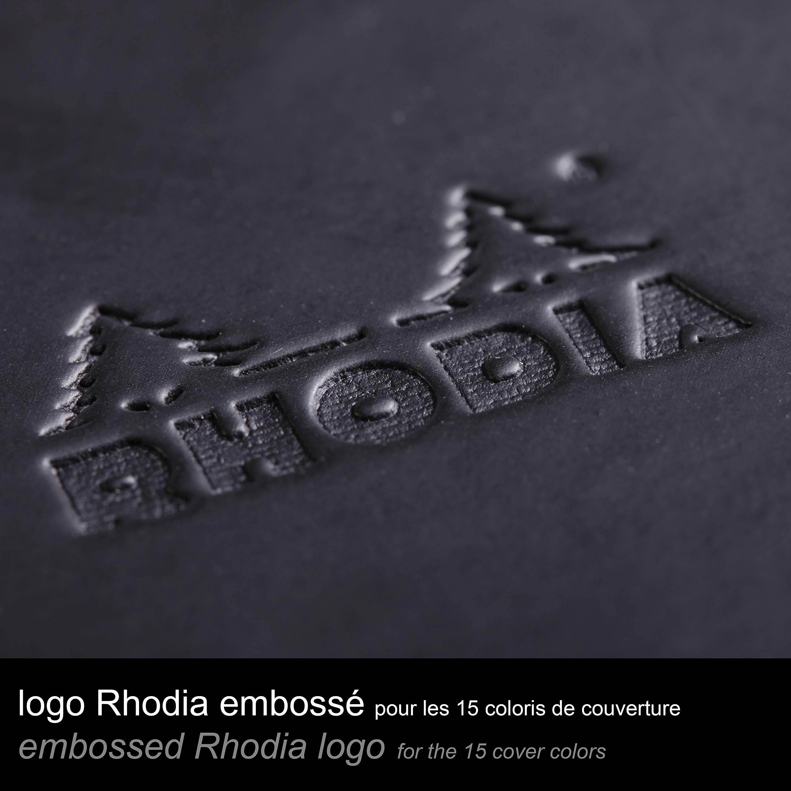 Rhodia Rhodiarama A5 Webnotebook, 5.5 in x 8.25, Lined - Black (118742)