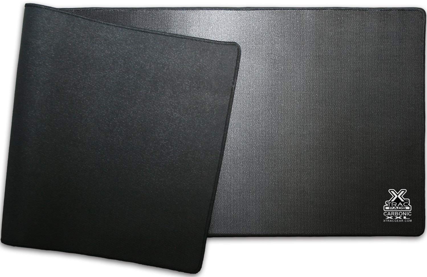 Mouse pad, XTracPads Carbonic XXL Desk moue pad Mat, 13x 36x0.1 inches, Polished textile surface, Overlock stitch edges, Desk Mat Desk Mouse Pad with Comfortable Writing Surface for Office and Home