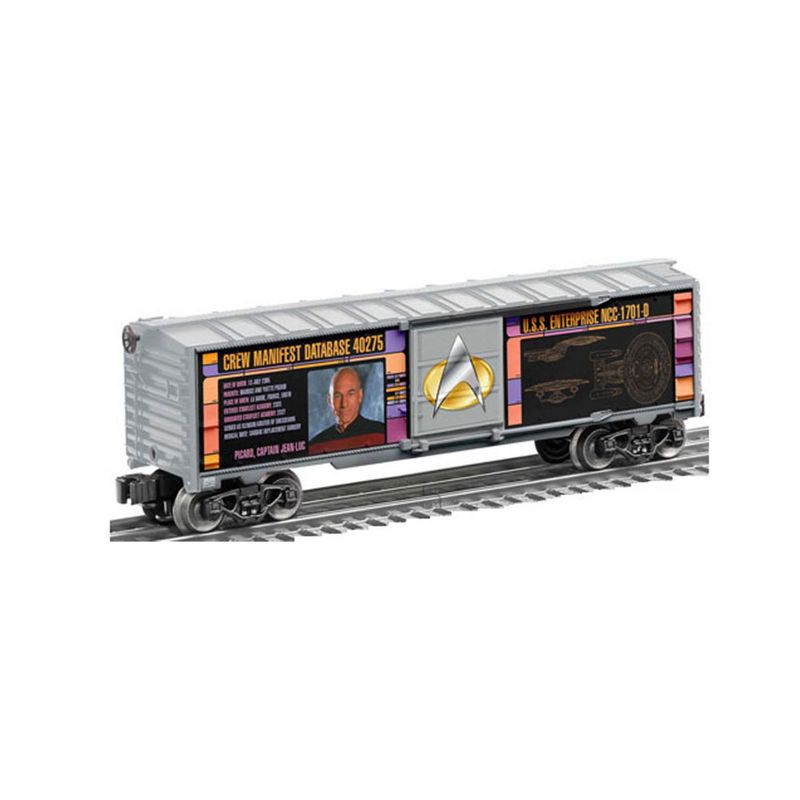 Lionel 2023130 Star Trek Electric O Gauge Model Train Set with Bluetooth Capability, 2 Passenger Cars, 8 Tracks, and Remote Control