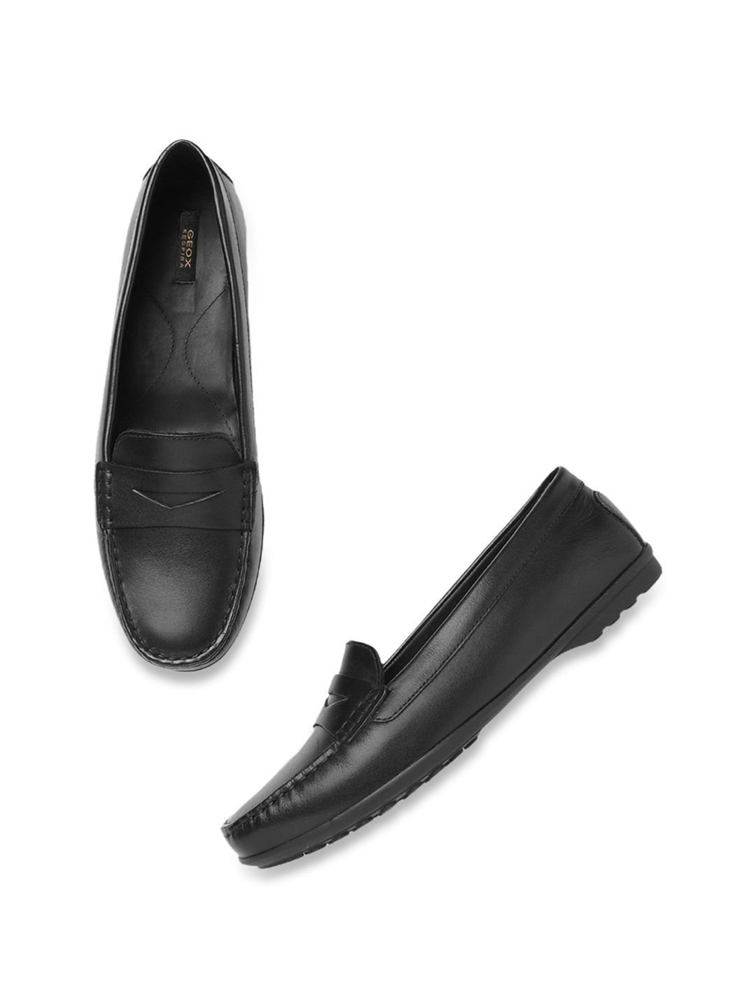 Geox Women's Black Casual Loafers