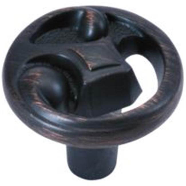 Belwith BWP3574 VB 1.12 in. dia. Durham Knob - Vintage Bronze