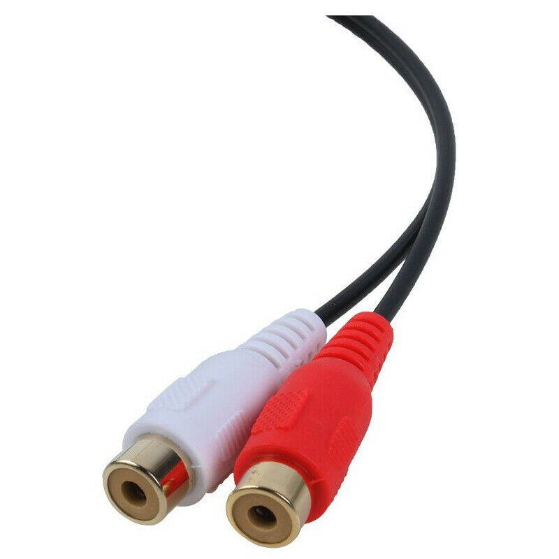 Gold Plated 3.5Mm Jack Female To 2 Female Jacks Stereo Adapter Audio Splitter