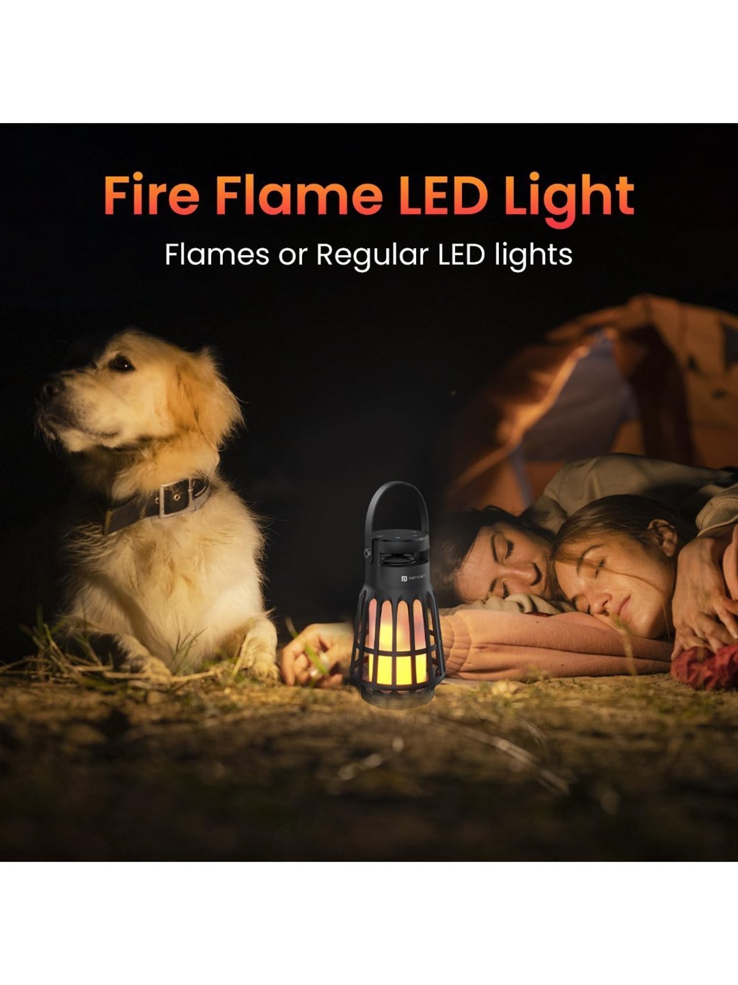 Portronics Dash 6, 15W Bluetooth Speaker with in Built White Noise Machine & LED Night Lamp (Black)