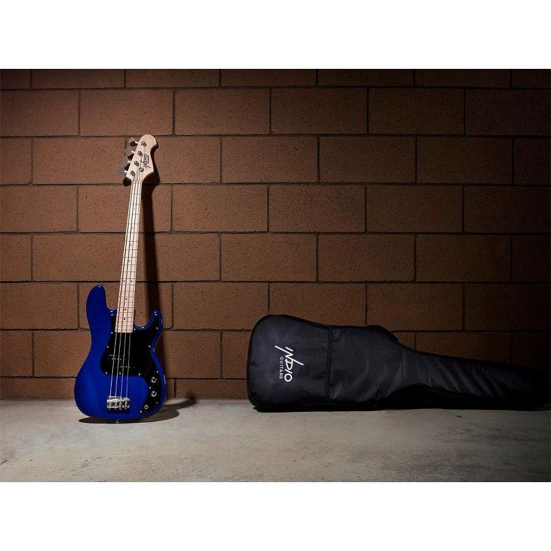 Monoprice Indio Pubb Bass - Blue, With Gig Bag