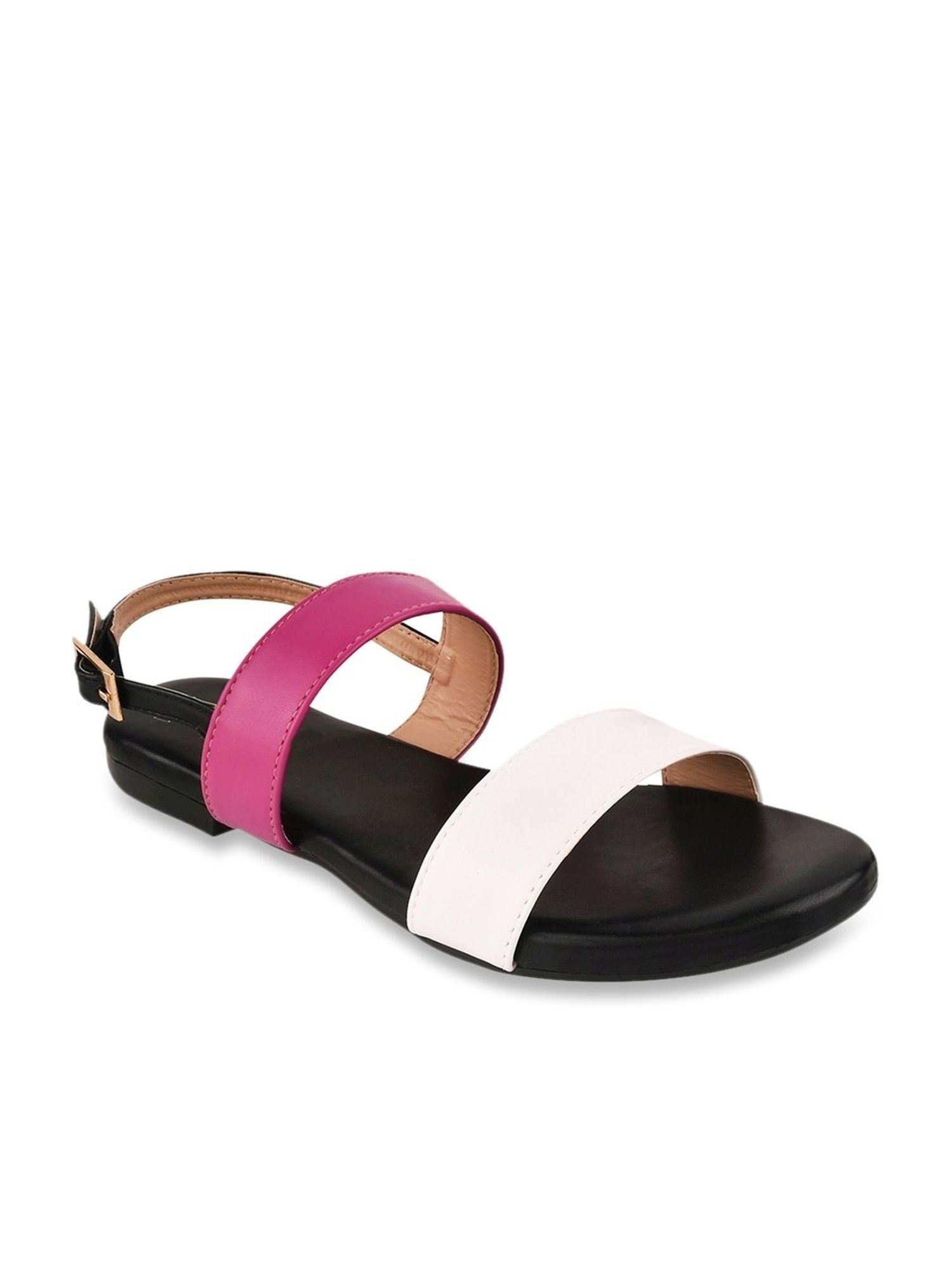 The White Pole Women's Pink Back Strap Sandals